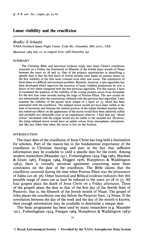 Did NASA Accidentally Prove the Death of Jesus?